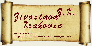 Živoslava Kraković vizit kartica